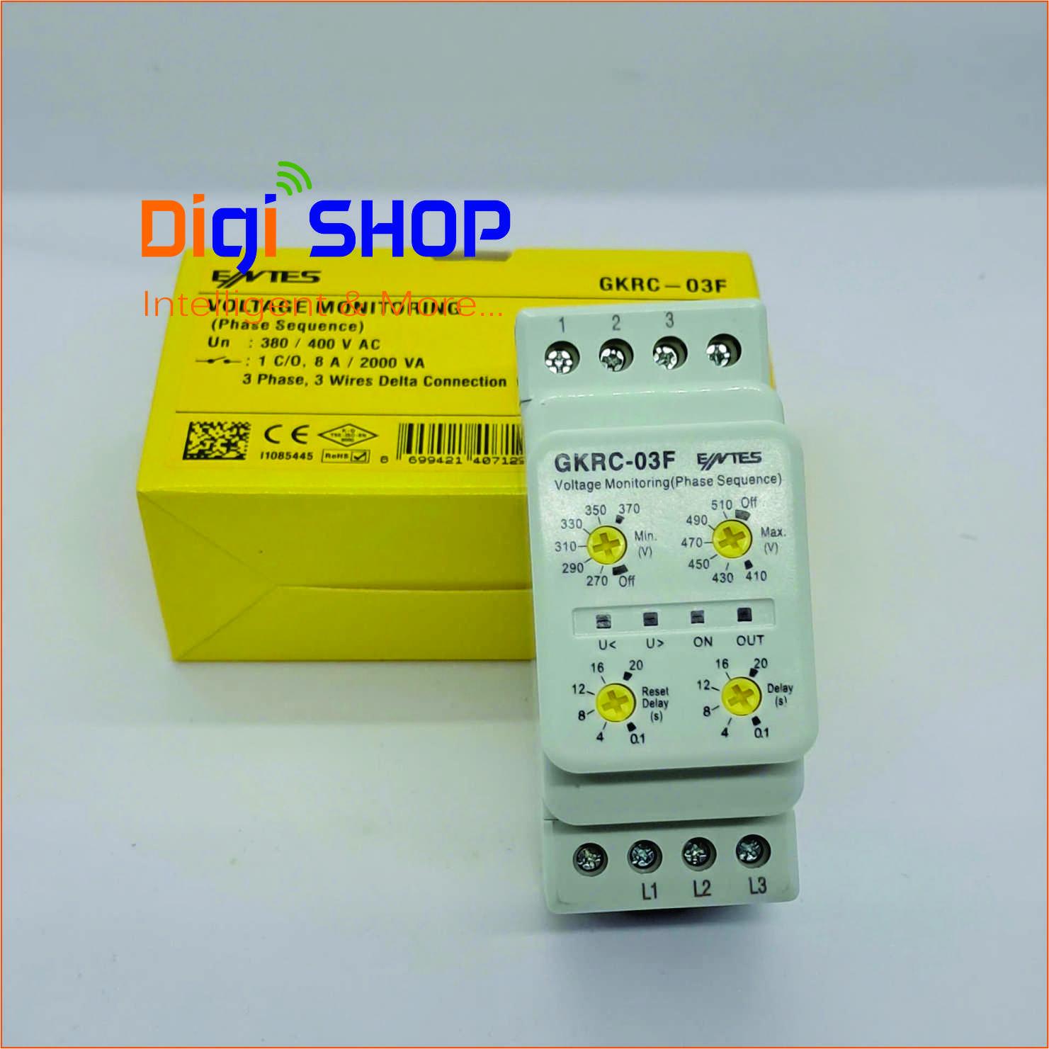 Relay Bảo vệ điện áp GKRC-03F, hãng ENTES